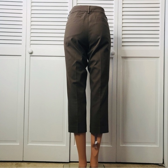 ANN TAYLOR LOFT Light Brown Marisa Cropped Pants Size 6 - Picture 9 of 9